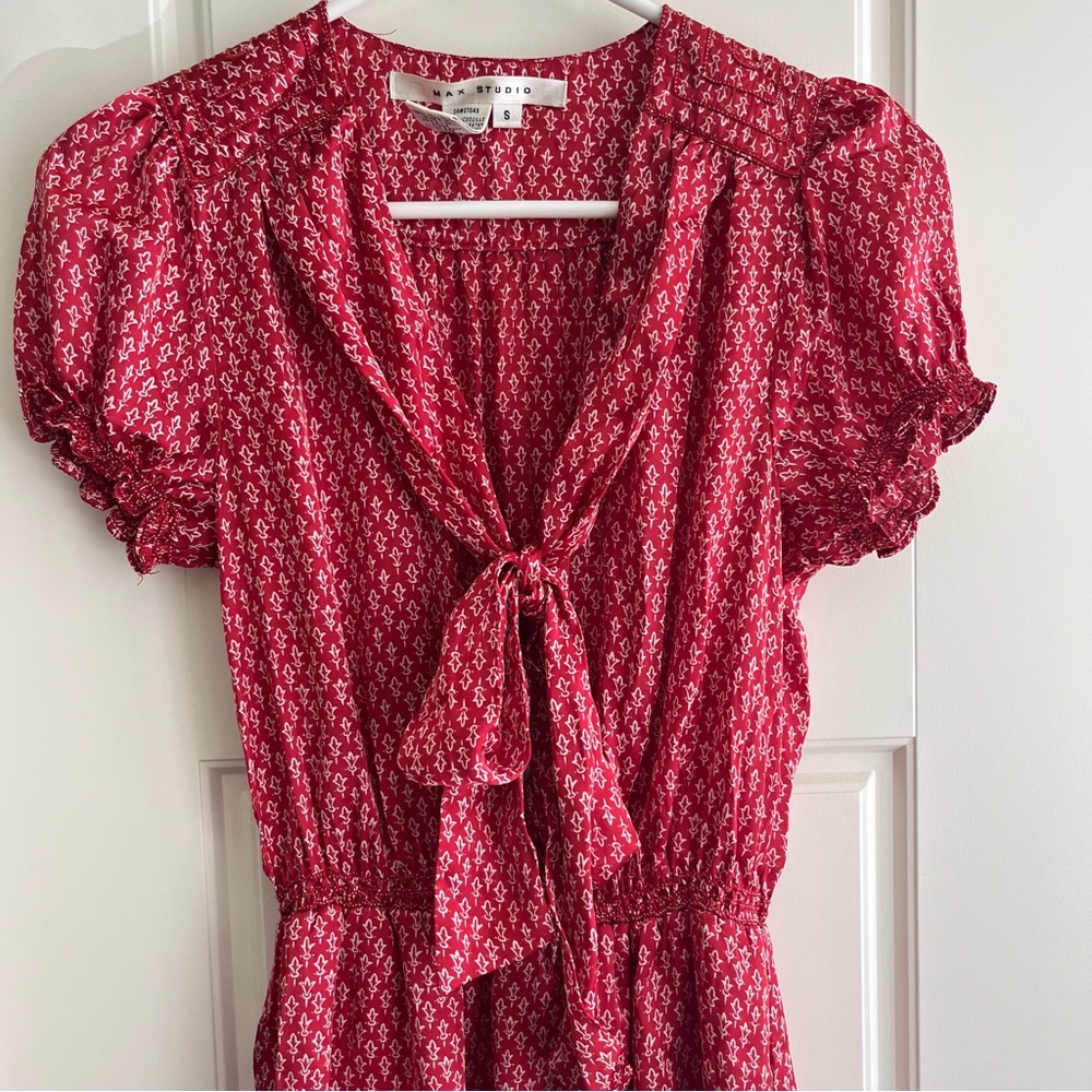 Max studio red dress